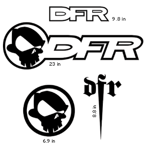 DFR Window/Trailer Decal Set