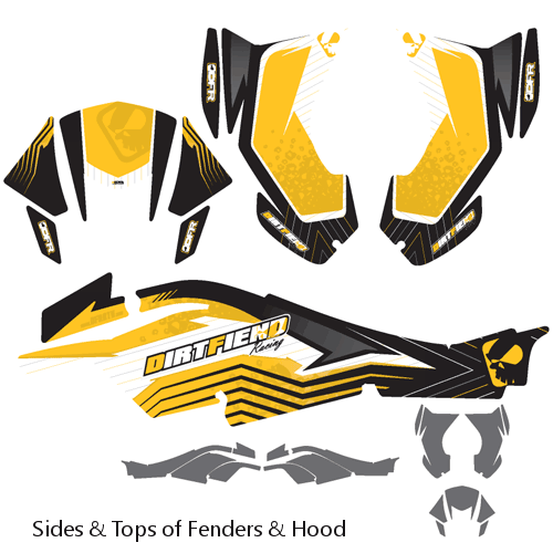 DFR Graphic Kit "Faction" Can-Am DS450